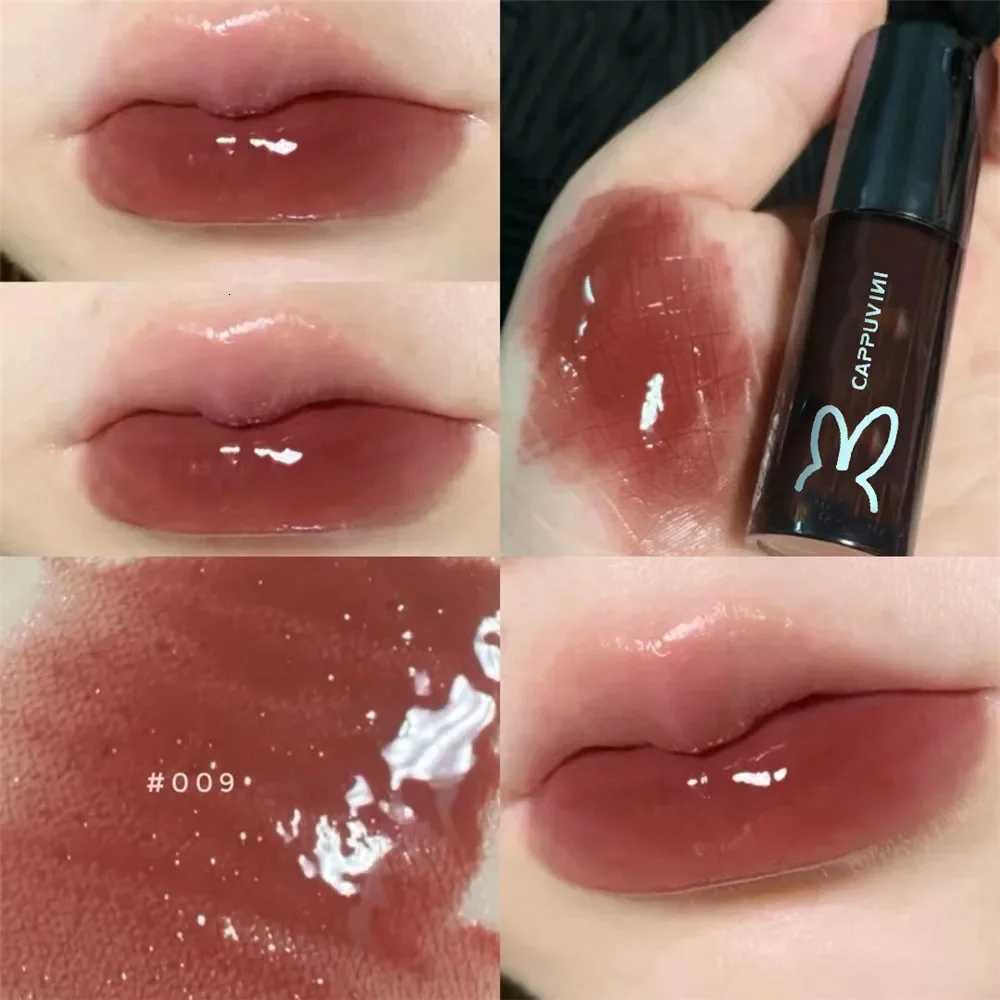 CAPPUVINI Shiny Diamond Lip Gloss Moisturizing Water Lip Glaze Long Lasting Nourishes Lips Lip Plumper Lips Tint Lips Oil MakeupT251222