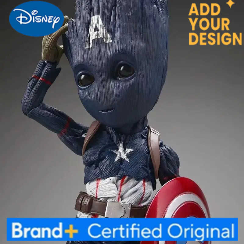 Disney 25cmMarvel X Deadpool Galaxy Guardians Little Tree Man Groot Action Figures Car Decoration Ornaments Boy Christmas Birthday Gift L260511