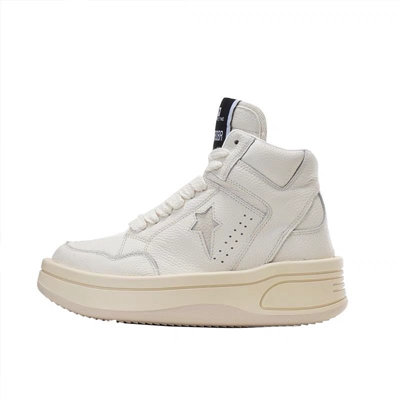 free shipping Fashionable minimalist high cut thick soled sneakers for couples spring autumn sports leisure shoes new
