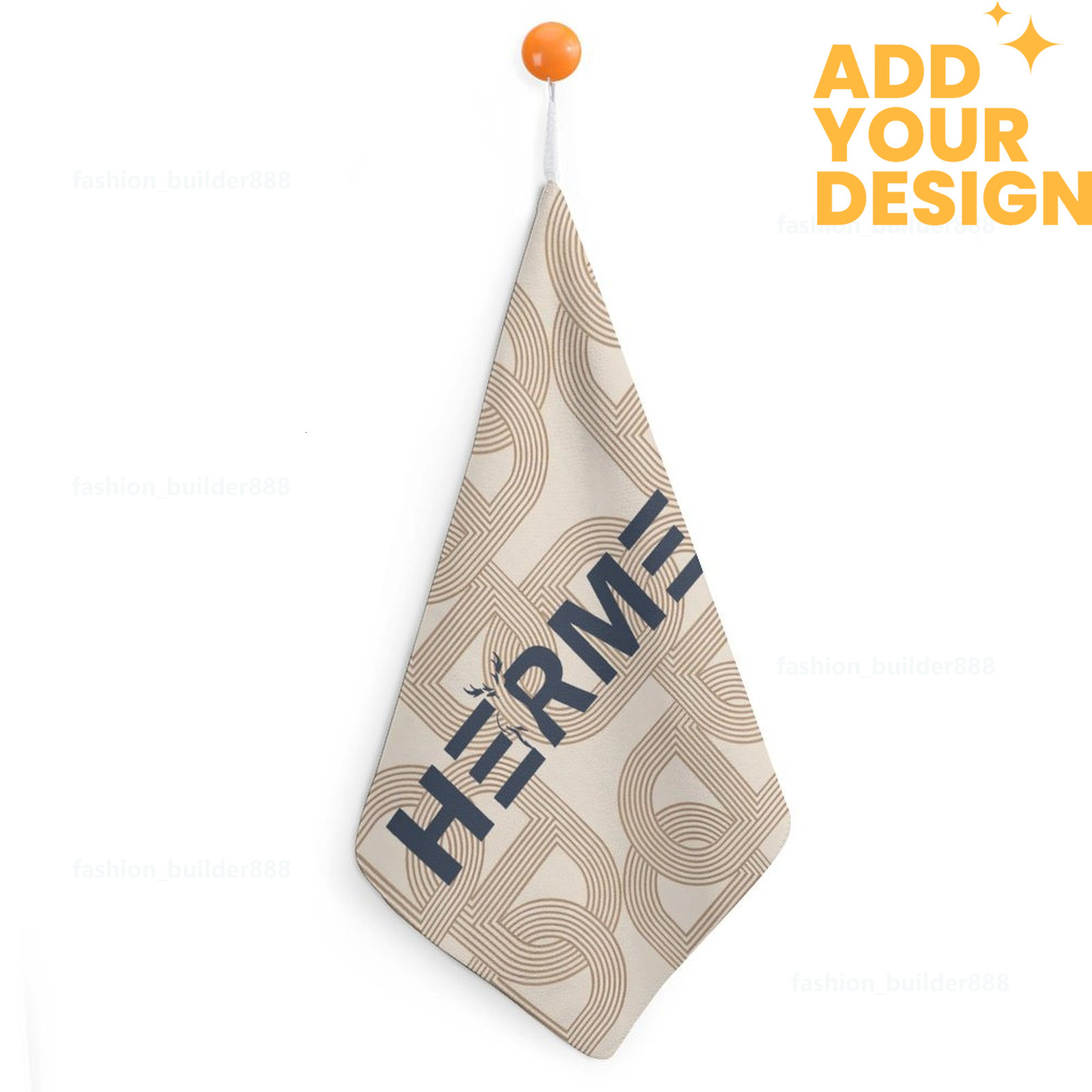 Custom Designer H Towels Luxury Horse Pattern Premium Hand Towels Set 11 by 11 inches Ultra Soft and Highly Absorbent Gym Shower Kitchen Hotel H64