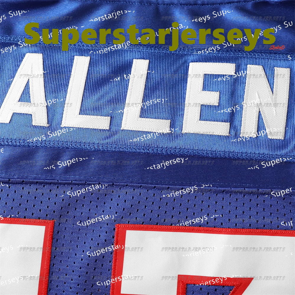 Custom Football Jersey Josh Allen Jersey James Cook III Dion Dawkins Keon Coleman Khalil Shakir Dalton Kincaid Knox Jim Kelly