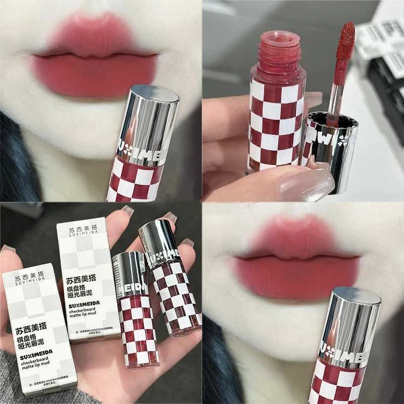 Matte Lipstick Punk Dark Red Lip Gloss Waterproof Lasting Smoky Nude Purple Matte Lipstick Natural Chocolates Lip Tint MakeupT251222