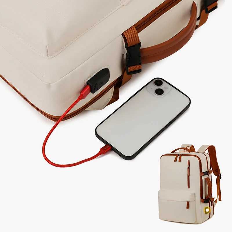 Laptop Bag for Women 2024 New 14-Inch Lightweight Anti-Fall and Shockproof Backpack Travel BackpackM251222