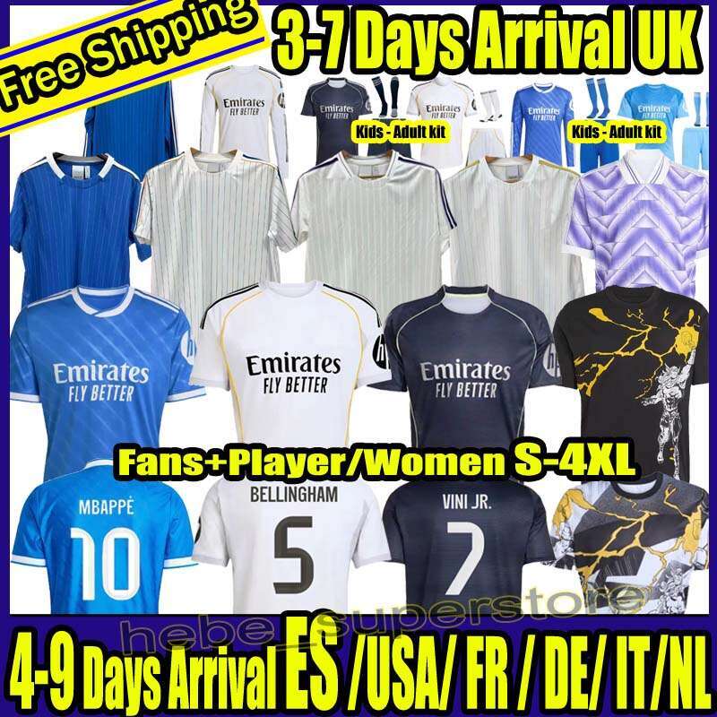 S-4XL 25 26 Spanish MBAPPE BELLINGHAM soccer Jerseys reAL TRENT 2025 2026 VINI JR CAMAVINGA RODRYGO RUDIGER MODRIC KROOS TCHOUAMENI VALVERDE MEN KIDS shirt ...