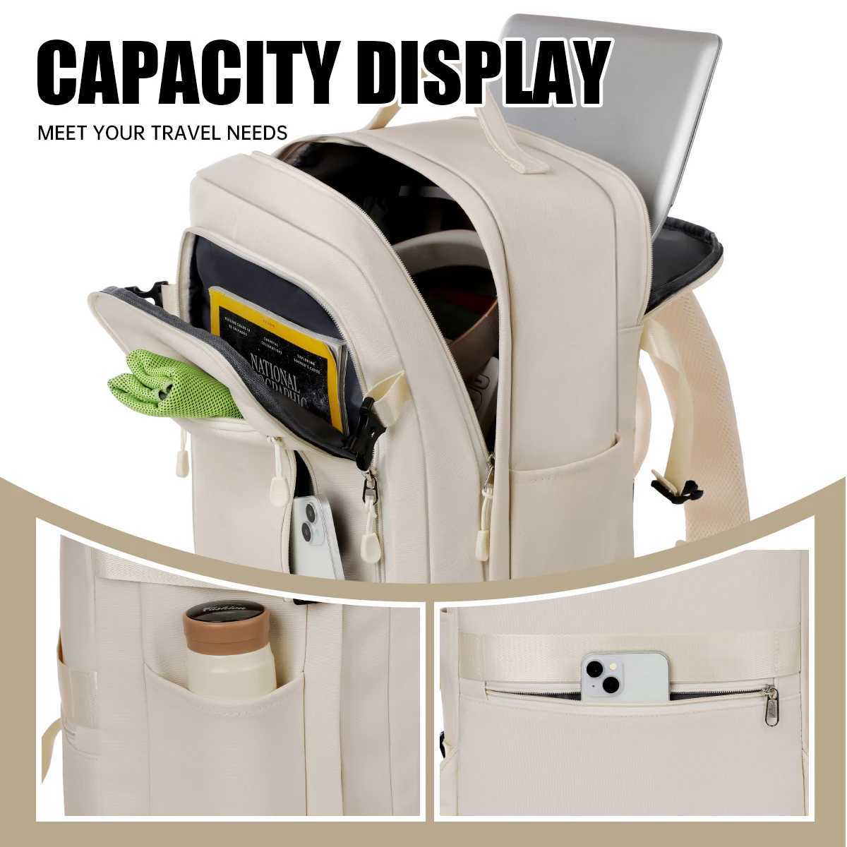 Travel Backpack for Men and Women Short-Distance Travel Bag Large-Capacity College Student Computer Bag Business Trip Storage Luggage BagM251222