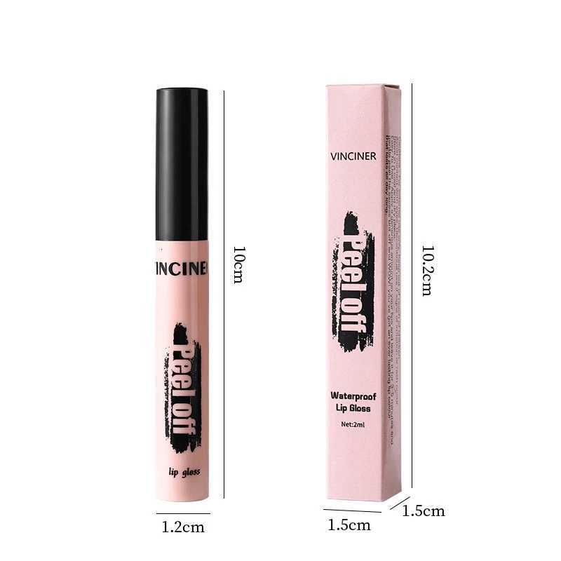 Peel Off Lipstick Matte Pink Tattoo Lip Gloss Waterproof Lipliner Long Lasting Matte Brown Lip Tint Tear-off Lip Stain CosmeticsT251222