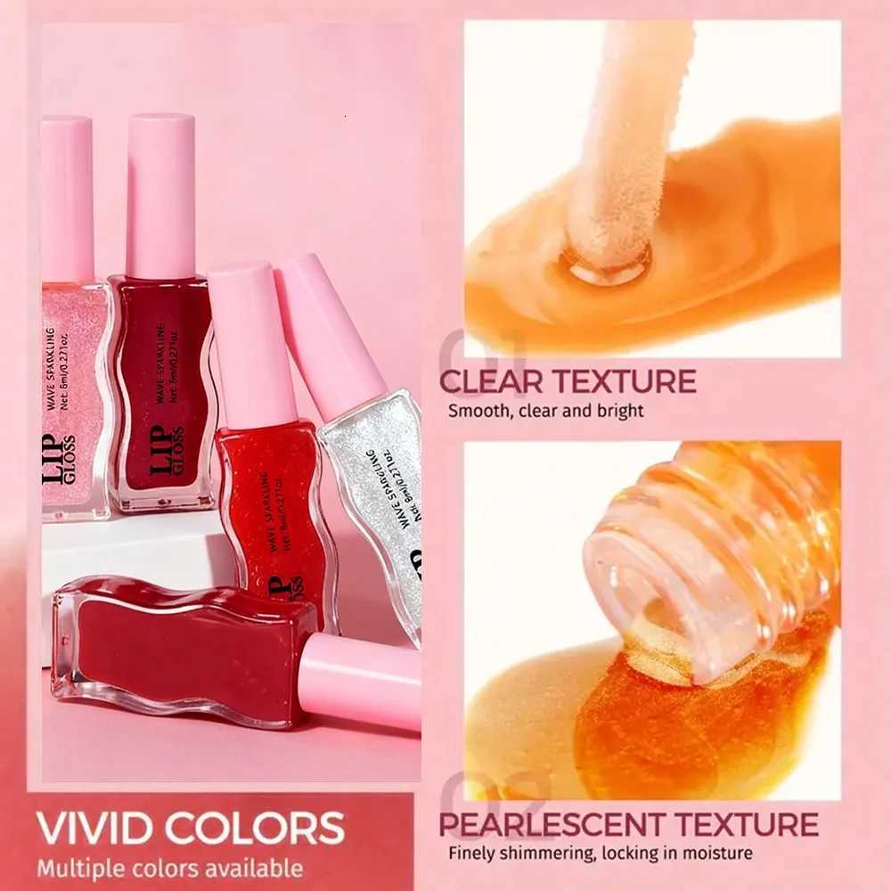 Long Lasting Hydrating Lip Gloss High Quality Sweat Proof Non Sticky Lightweight Fade Lip Lines Shine Christmas GiftT251222
