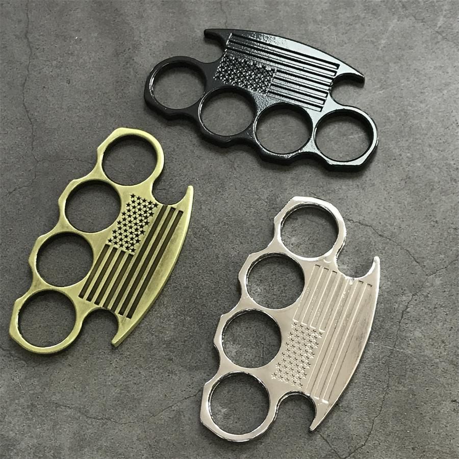 Multicolor Classic brass knuckles Knuckle Duster Outdoor Boxing Training Self-defense EDC Tool 19
