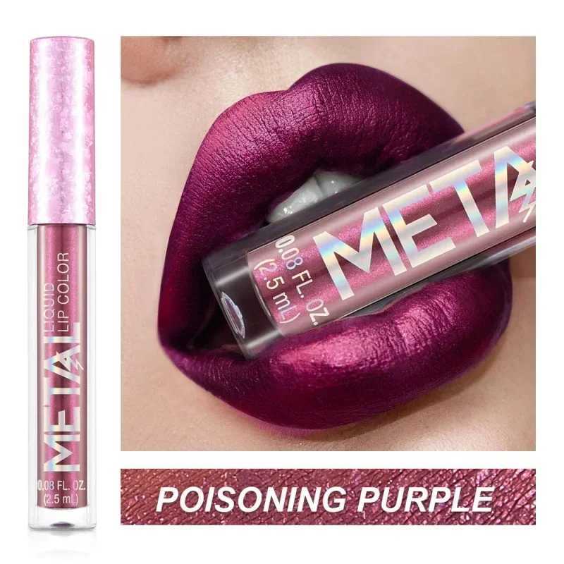 Waterproof Pearl Matte Lipstick Long Lasting Non-Stick Cup Lip Glaze Shimmer Glitter Metallic Lip Gloss Lips Makeup CosmeticsT251222