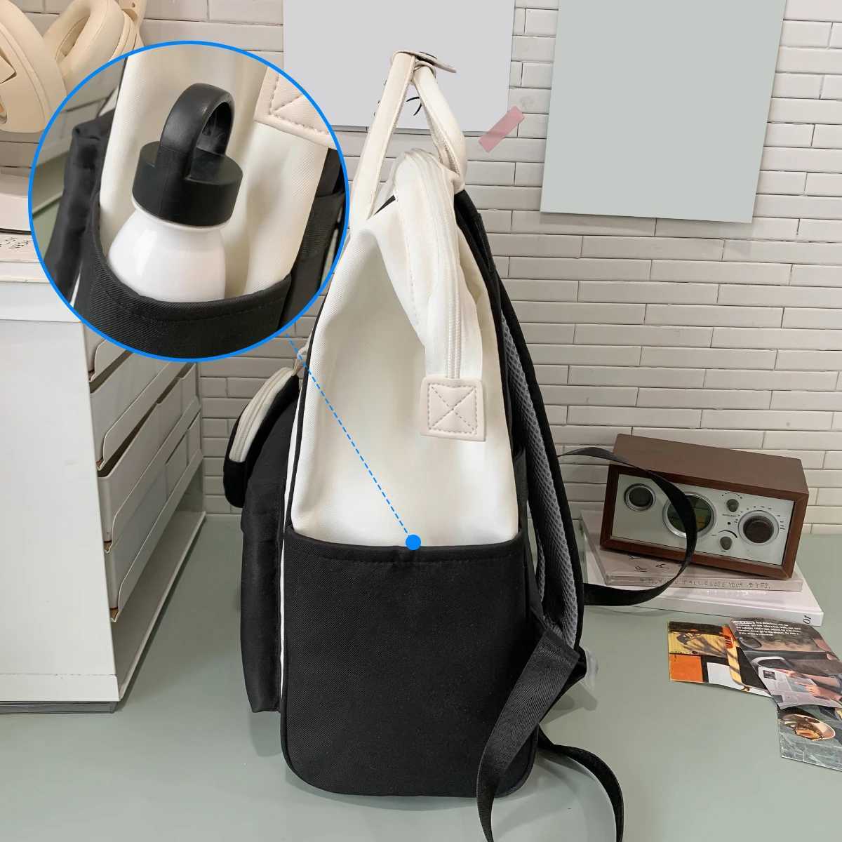 Schoolbag Female College Student Japanese College Style Backpack Male Junior High School Large-Capacity Computer BagM251222