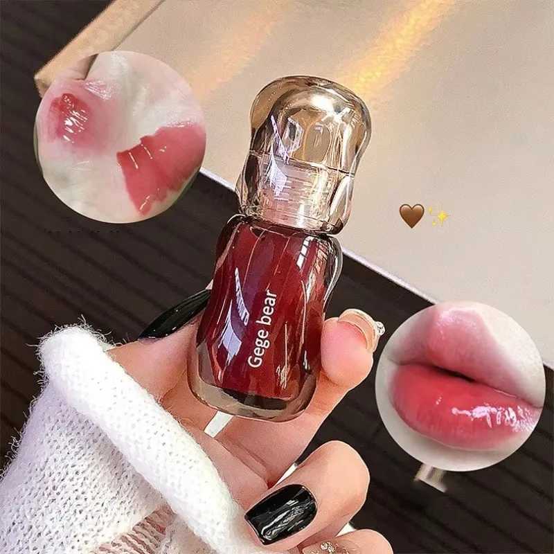 GegeBear Crystal Clear Lipgloss Hydrating Water Liquid Lipstick Light Lip Tint Plumping Non-stick Cup Lips Makeup Women CosmeticT251222