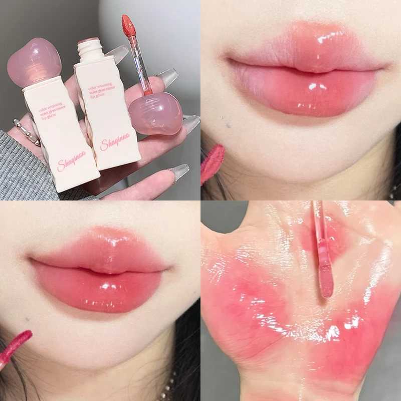 Clear Moisturizing Mirror Water Liquid Lipstick Lasting Hydrating Pink Lip Gloss Plumping Sexy Lip Tint Makeup Korean CosmeticsT251222