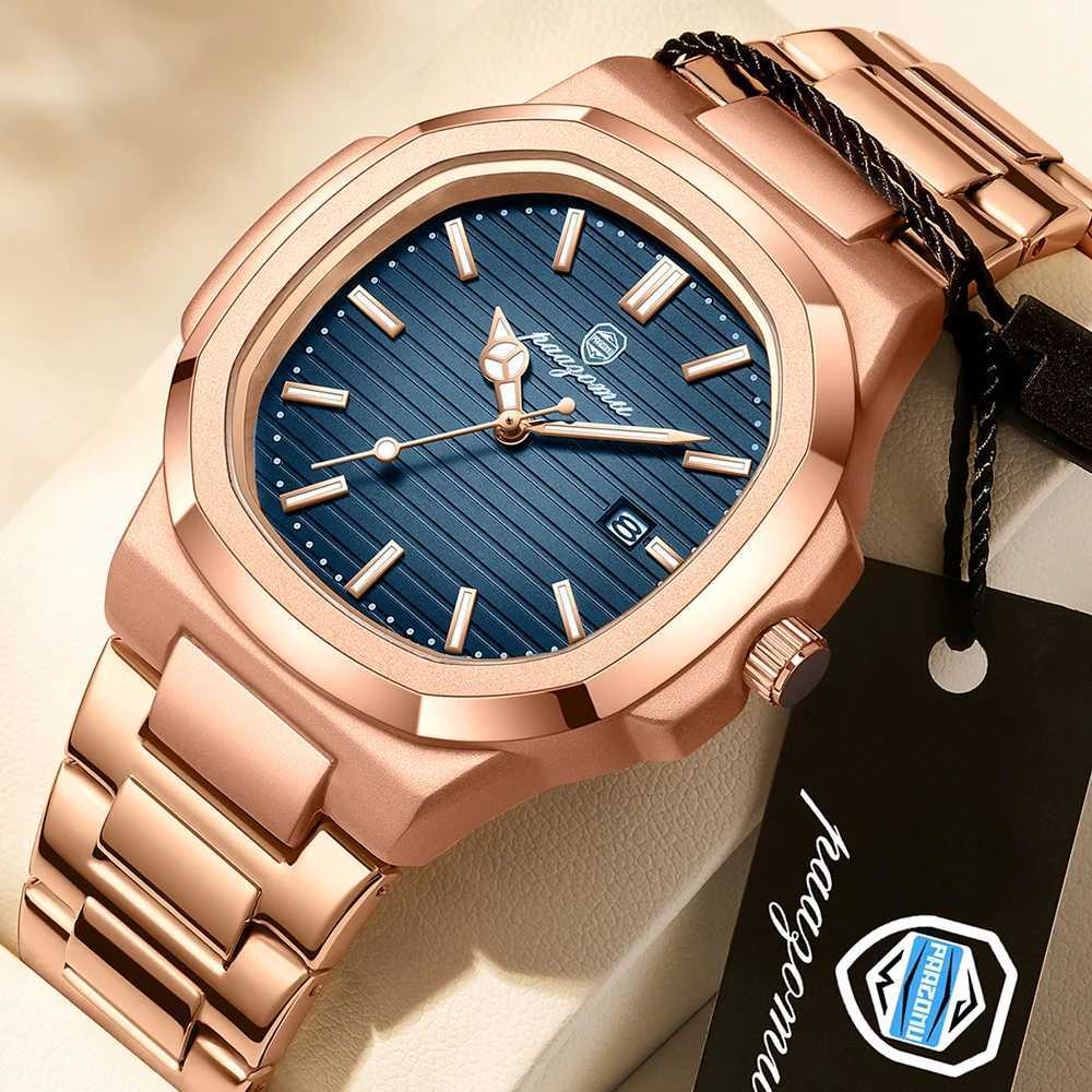 2025 New For Men Fashion Brand M Waterproof Luminous Stainl Steel es Date Week Casual Quartz Mens Clock Reloj M251222