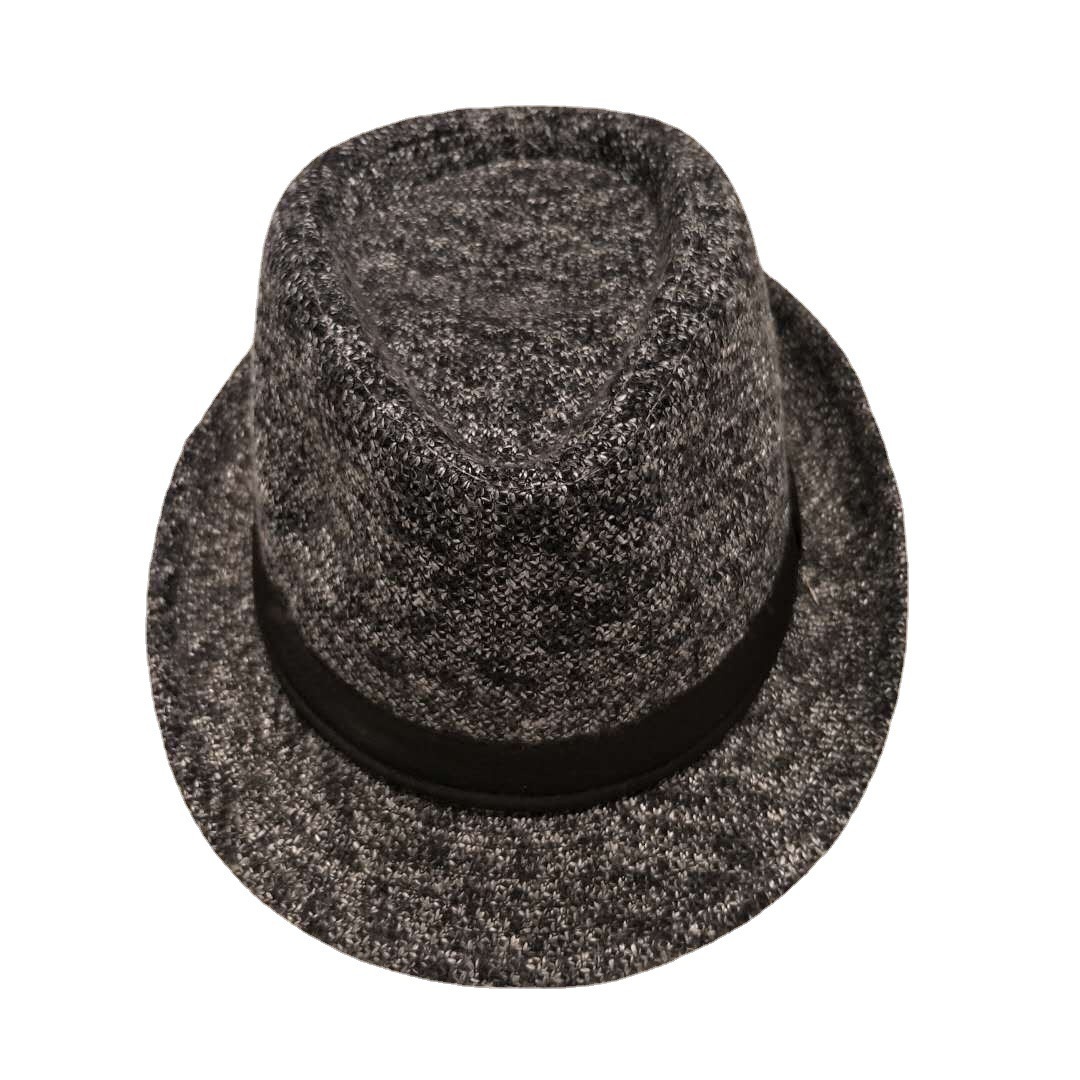 Retro Autumn Winter Warm Women Mens Blend Oval Top Cap Fedora Pork Pie Bowler Hat 56-59cm 241227