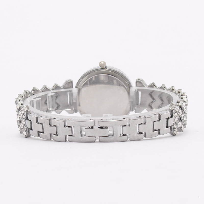 Classic metallic color scheme elegant rhinestone inlay exquisite luxury ladies' watch new popular retro nostalgic elegant luxurious fashion watch