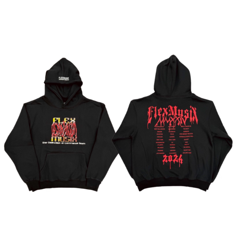 Men's Hoodies 2025 OsamaSon FlexMusix Total FLEXXX FANTASIES Hoodie Embroidered Sweatshirt WY1432 High-quality Cotton Hip-hop Youth Street