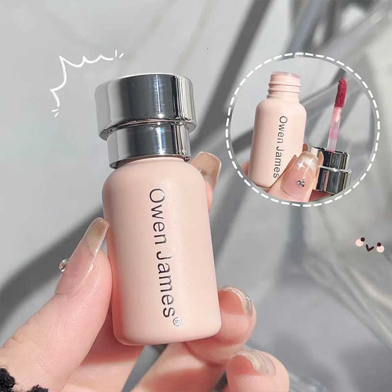 Small Bottle Pink Mist Lip Cream Mud Matte Velvet Lip Gloss Clay Long-lasting Color Non-drying Nude Peach Lip Glaze Rouge TintT251222