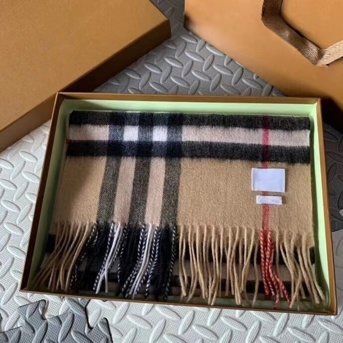 Scarves Designer Scarf 100% Cashmere wool Scarves Womens and mens Long Wraps Classic Plaid Women Man silk scarf warmth wintertime Scarf with box