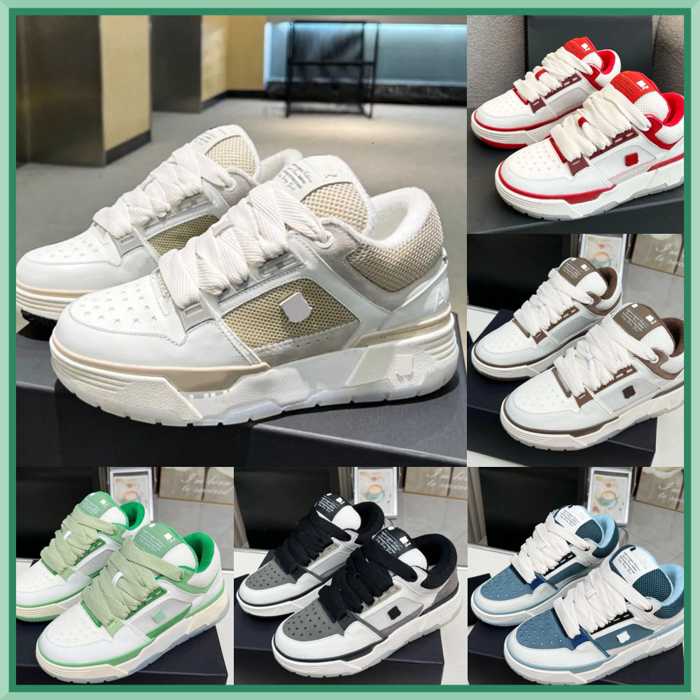 Basketball High Quality Ma-1 Shoes Upper Perforforated Panels Men Women Running Black White Breathable Leather Lace Up Platform Bread Casual Shoes 111