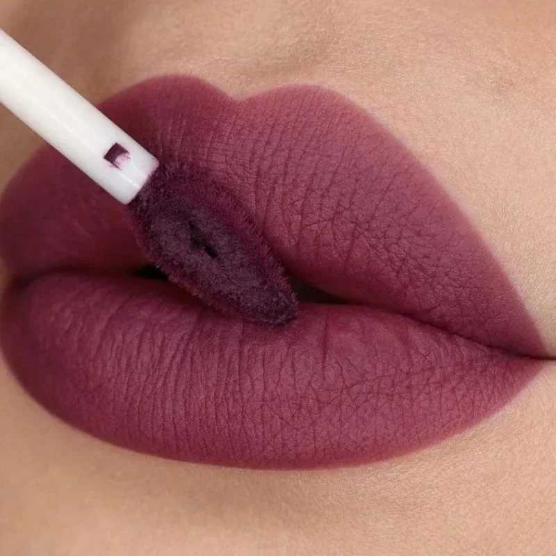 Nude Matte Lip Gloss 12 Colors Long-lasting Velvet Lipstick Waterproof Non-fade Non-stick Cup Lipsticks Women Makeup CosmeticT251222