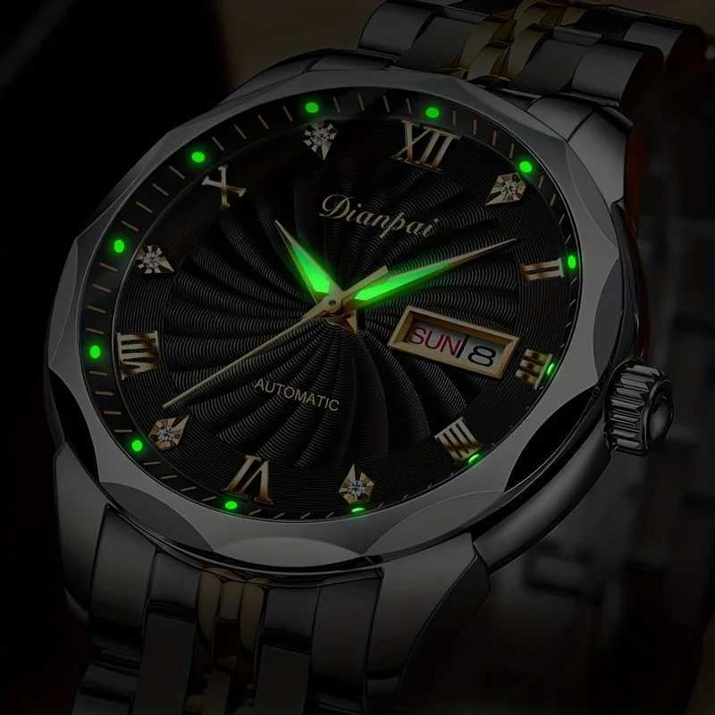 Dianpai Autatic mechanical with stainl steel luminous band fashionable mens national M251222
