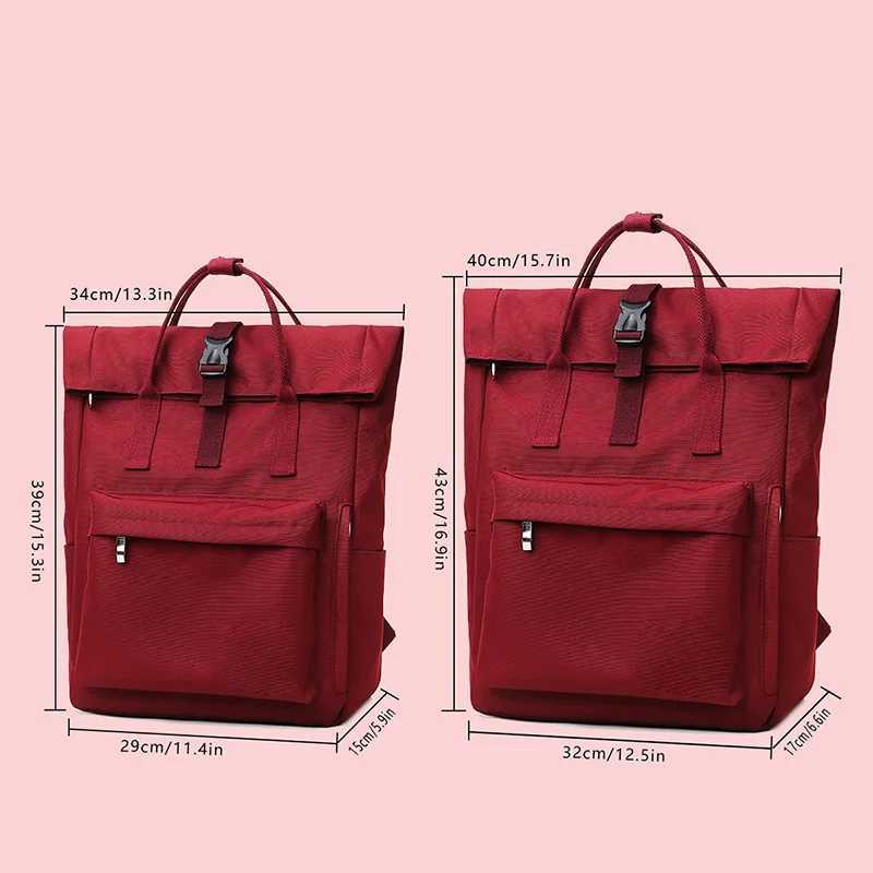 Schoolbag Female College Student Large Capacity Backpack 2024 New Niche Notebook 14Inch Computer Bag s BackpackM251222