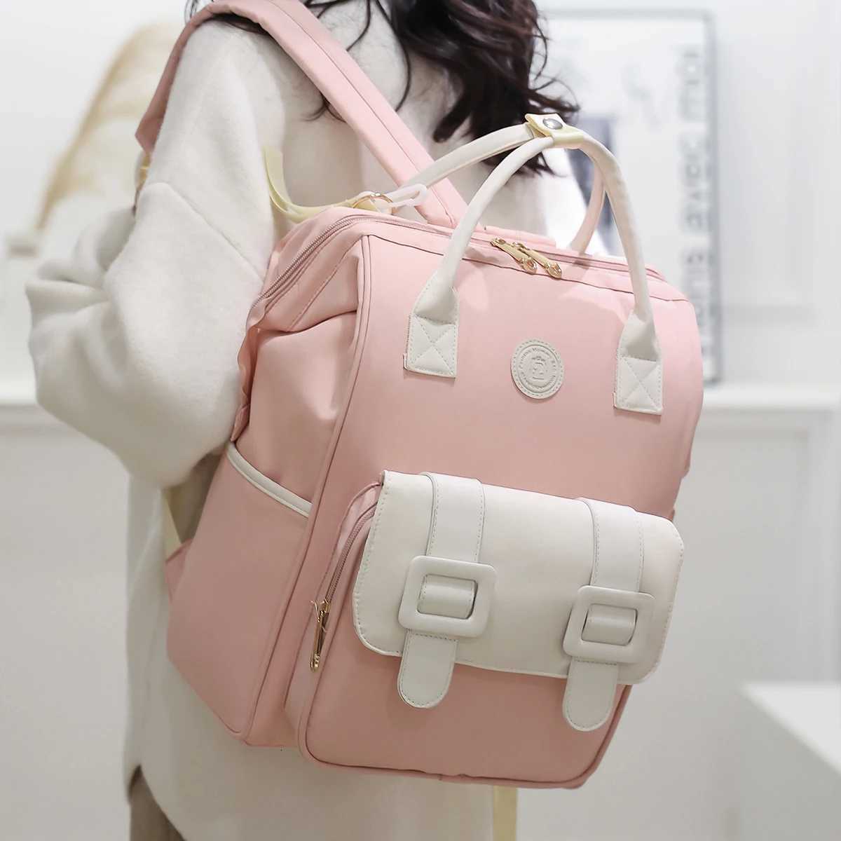 Parent-Child Mommy Bag Mother and Walking Bag Lightweight Satchel 2025 New Backpack Mother-In-Law Bag Travel Bag Boarding Student ClassM251222