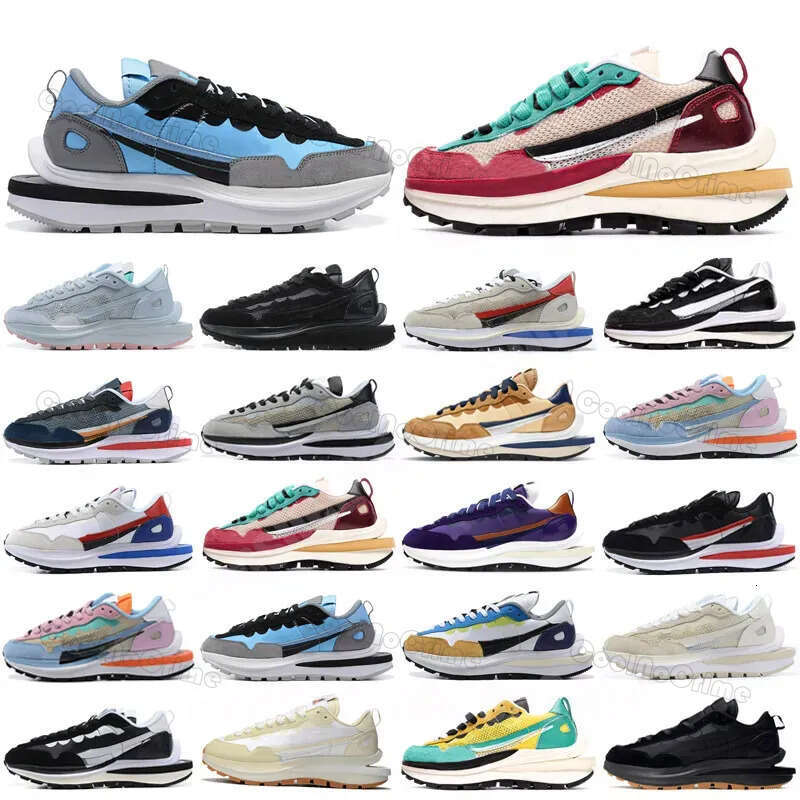 Ldwaffle Designer Running Shoes Sacais Waffles Sail nylon White Gum Black Bright Citron Fragment Game Royal Leather Suede Dark Iris Court Purple Sakai Sneakers