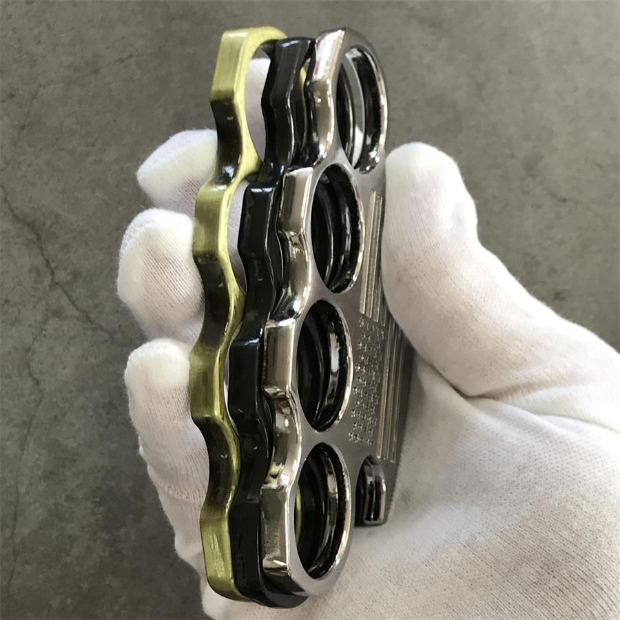 Multicolor Classic brass knuckles Knuckle Duster Outdoor Boxing Training Self-defense EDC Tool 19