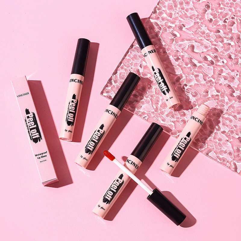 Peel Off Lipstick Matte Pink Tattoo Lip Gloss Waterproof Lipliner Long Lasting Matte Brown Lip Tint Tear-off Lip Stain CosmeticsT251222