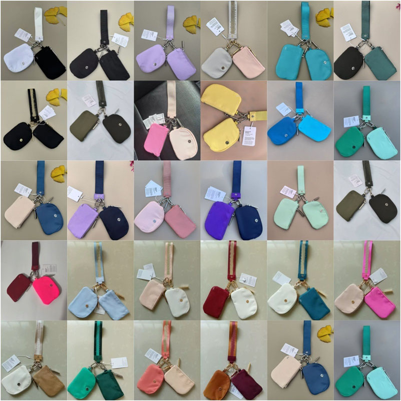 Designer Mini Lululies Bag Yoga Sport Keychain Men's And Women's Chain Storage Coin Purse Butler Keyrings