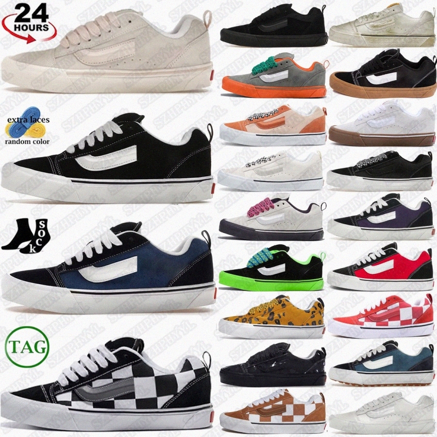 Knu Skool Sneakers Shoes Sneaker shoe 36 Purple Navy White Pink Triple Black Pop Outsole Mega Retro Color Brown men mens womensvAWk#