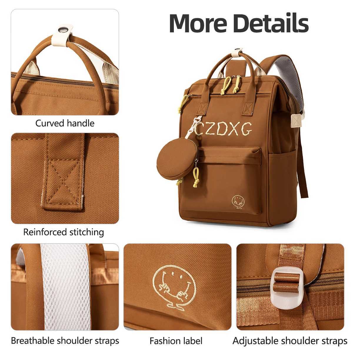 Mommy Bag Backpack for Women Large Capacity Fashionable Lightweight Suitable for Expectant Mothers Outings and Carrying Babies New Style Mother and Ba