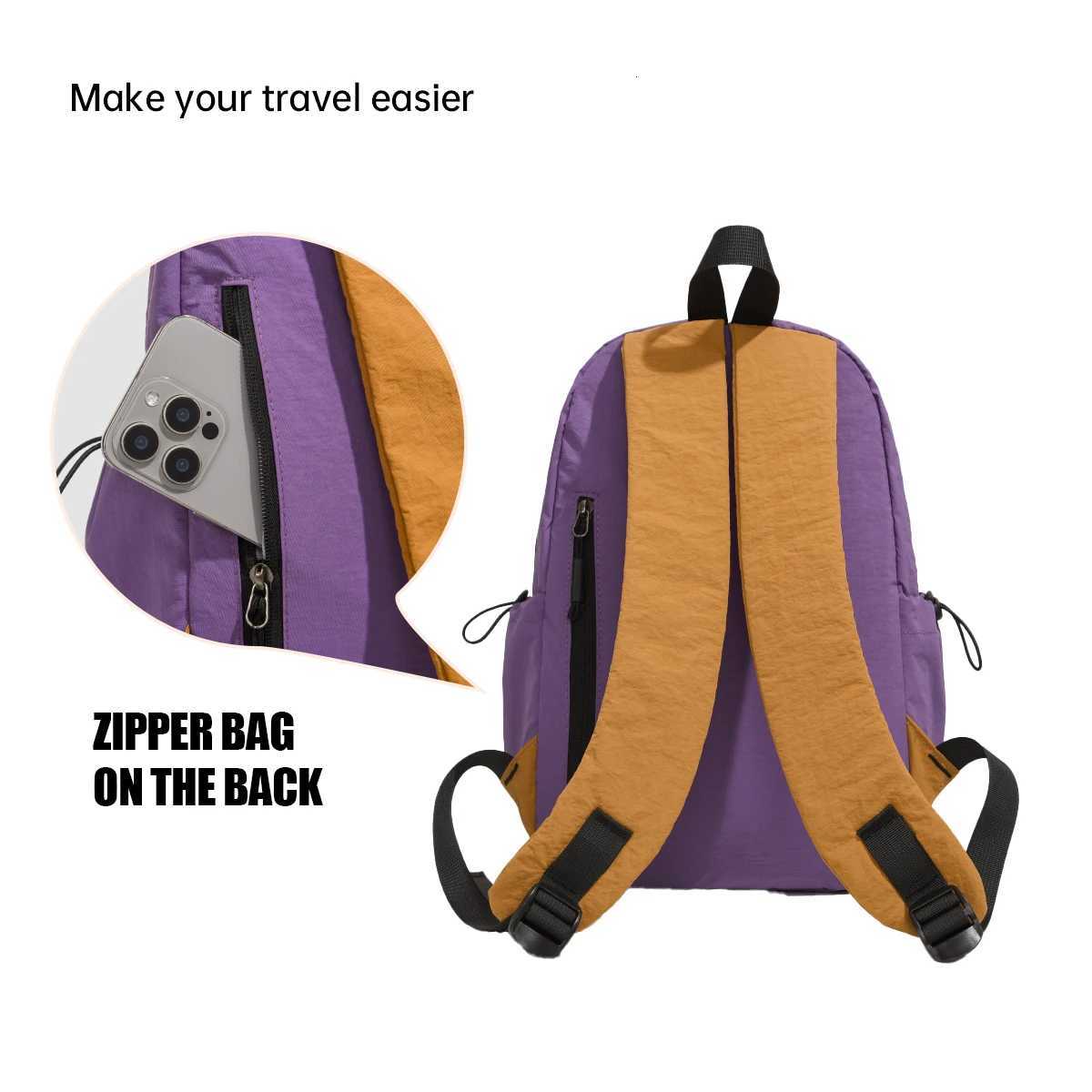 for Female Junior High School Students Lightweight Travel Backpacks LargeCapacityC ommutingS tudentsH ighLookingan dCo mfortableBa ckpacksTr endyaM251