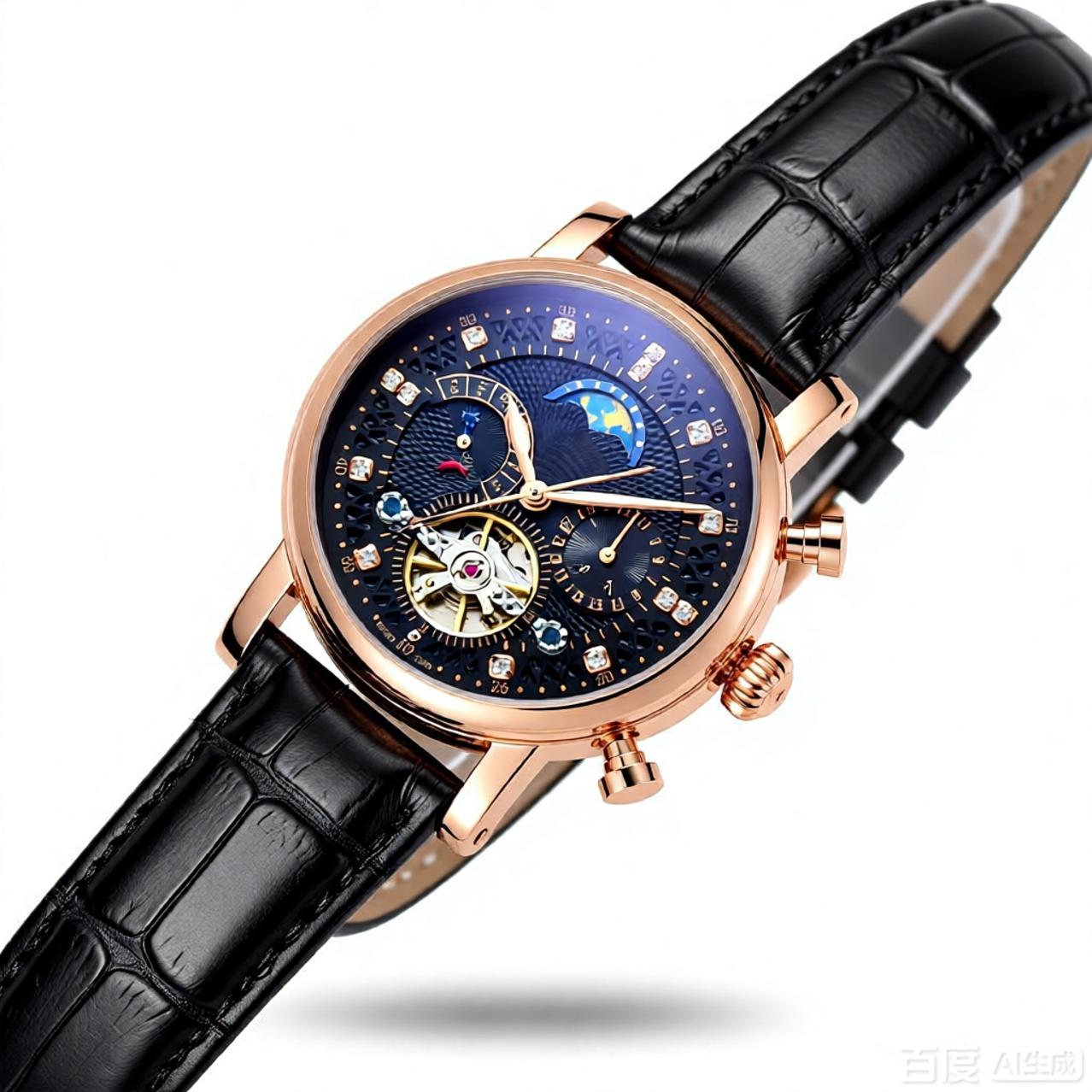 musthave minimalist mens wrist watches watches for men two tone timer durable mechanical timepiece chronograph business style mens watches