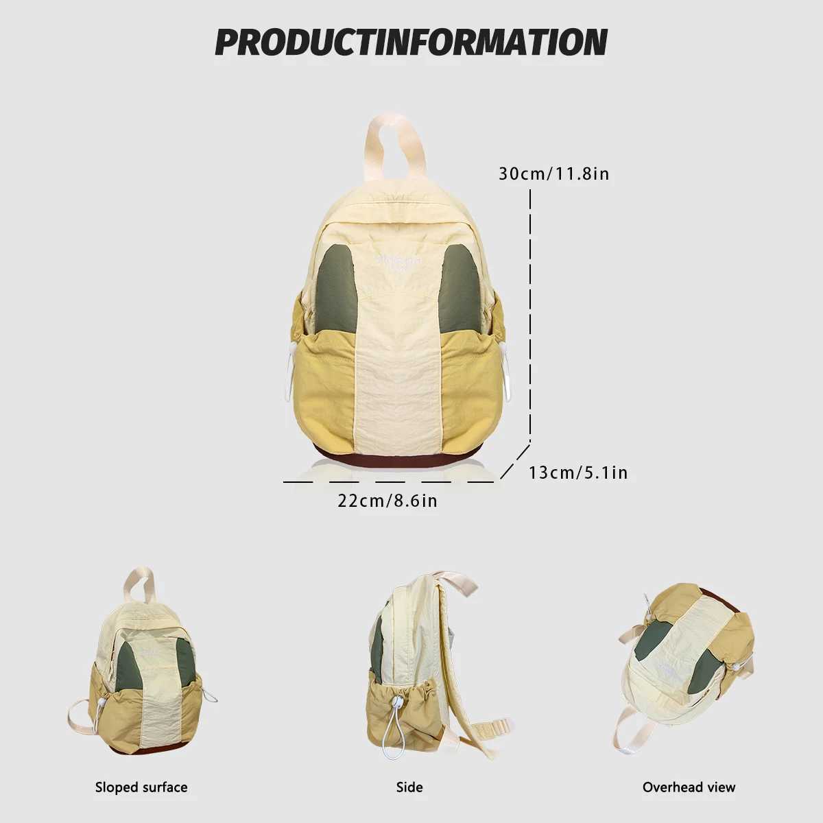 Outdoor Hiking Small Backpack Lightweight Mountaineering Bag Womens Summer Ultra-Light Sports Lightweight Backpack Small School BagM251222