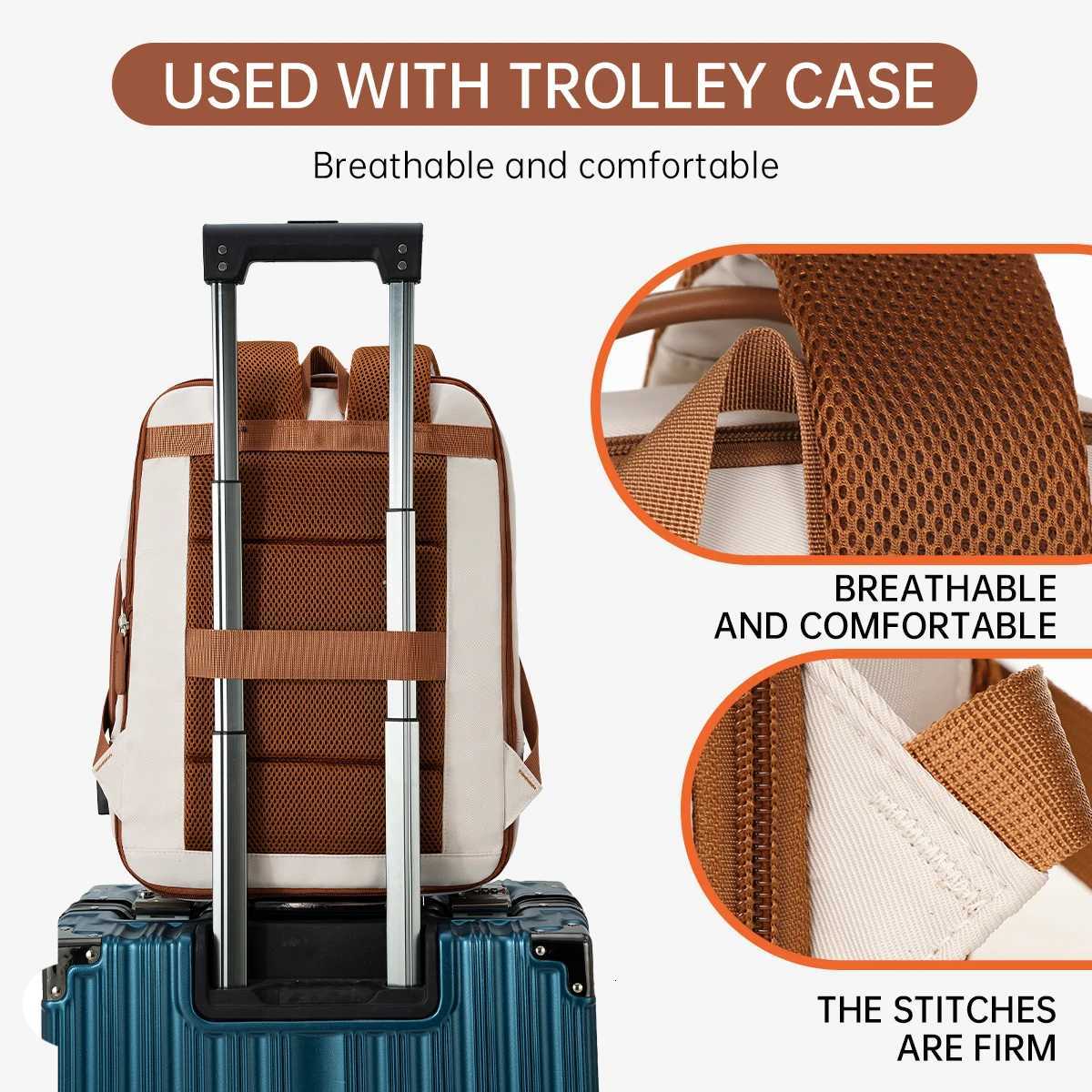 High-Quality USB Rechargeable Backpack Mens Waterproof Bag Large Laptop Backpack Unisex School Bag Youth BackpackM251222