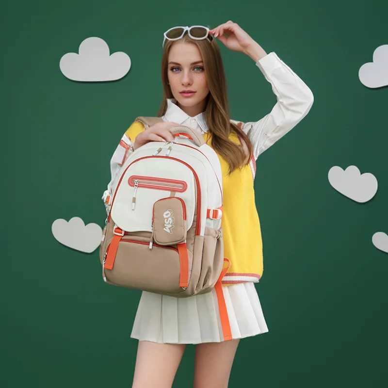 Schoolbags for Primary School s in Grades 3-6 Female High-Looking Junior High School Students Korean Style BackpacksM251222