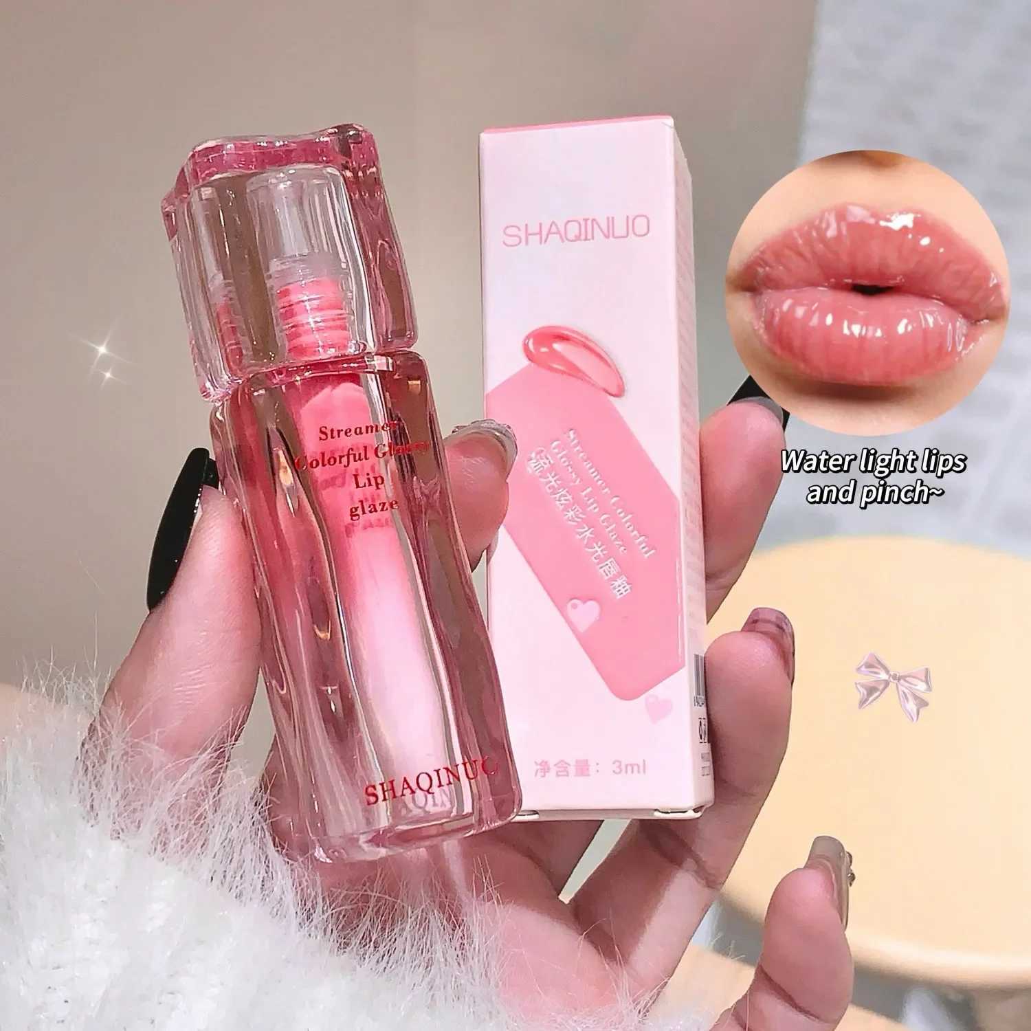 6Color Moisturizing Mirror Effect Lip Gloss Lip Glaze Refreshing Non Greasy Texture Glossy Long Lasting Liquid LipstickT251222