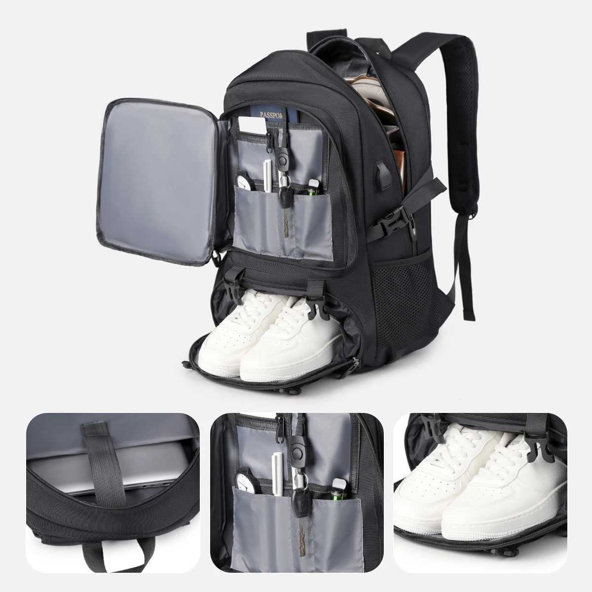 Travel Backpack Mens Mountaineering Bag Large-Capacity Long-Distance Outdoor Strong and Durable Business Travel OutdooM251222