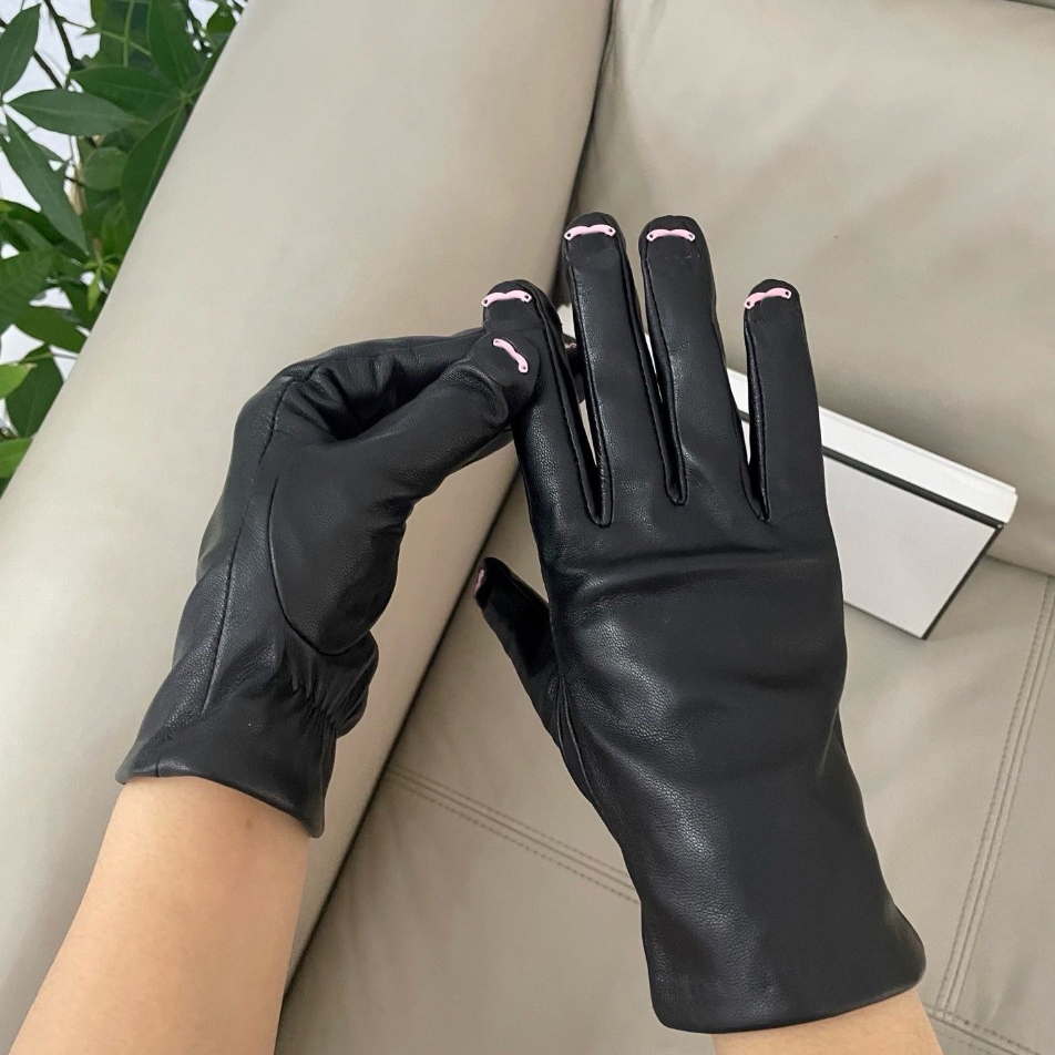 Newest Luxury gloves Winter Leather sheepskin designer men's and women's multi-purpose outdoor hiking and cycling gloves Christmas birthday gift