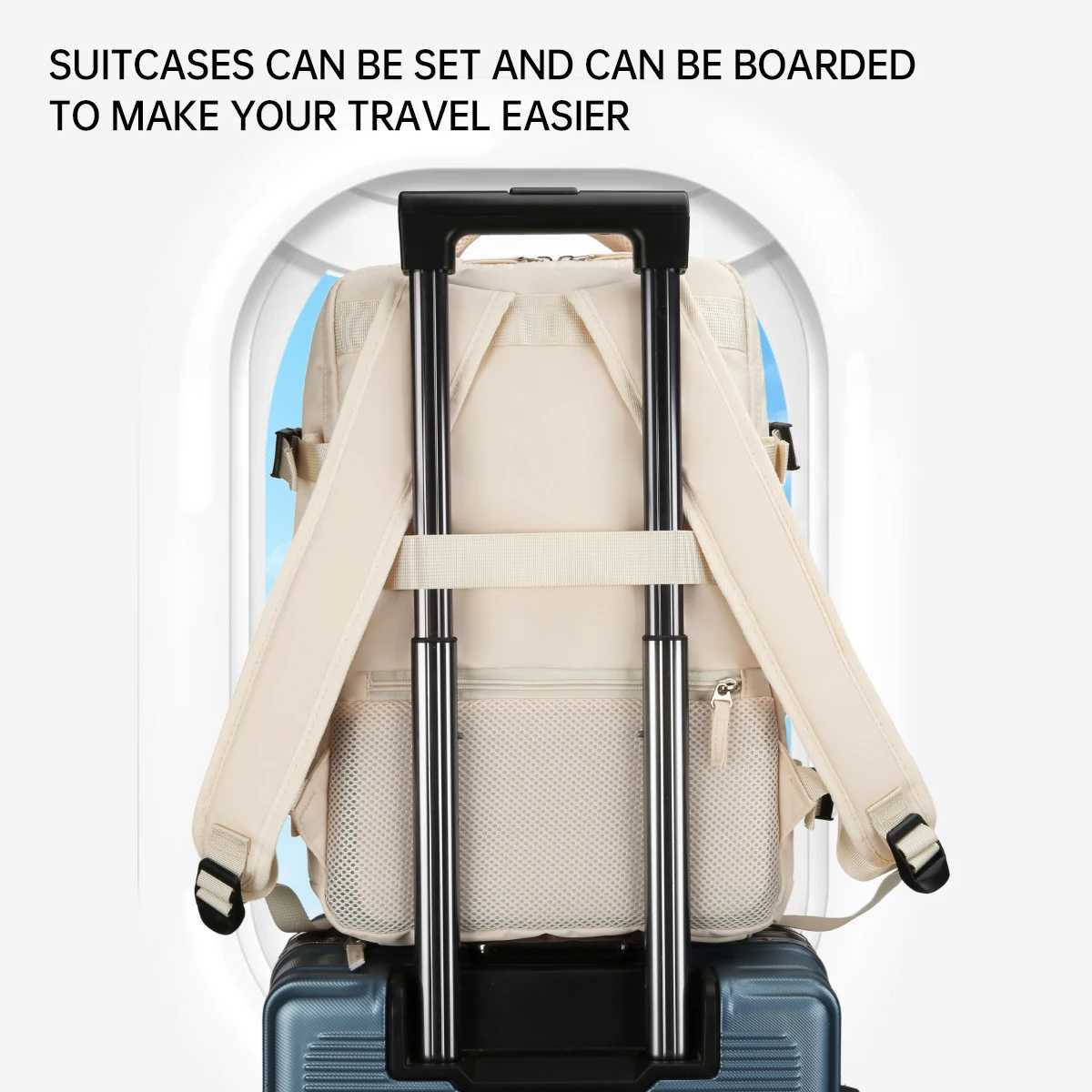 Business Backpack Business Trip Backpack Large Capacity Computer Laptop Bag Commuter Travel Mens Backpack Work Student School Boarding Multi-FunctionM