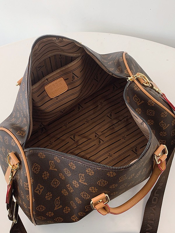 Designer Tote Bag 2026 Classic Monogram Print Women's Travel Bag, Large Capacity Carry-On Duffel Bag Stylish & Premium for Gym & Weekend