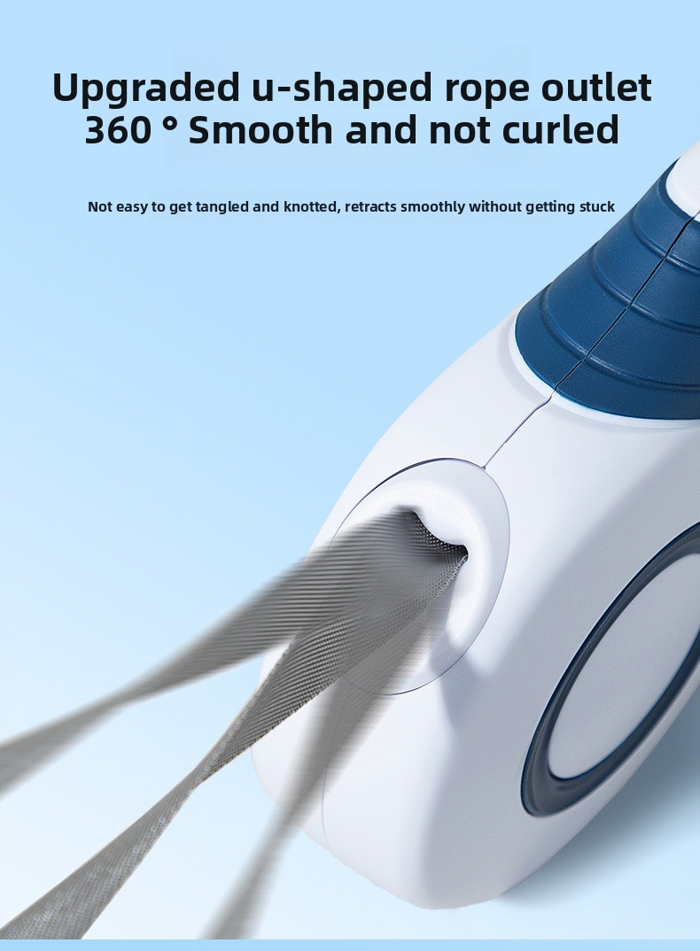 Automatic Retractable Chain Leads Dog Leash with Durable Reflective Strap Anti Pull for Small Medium Large Dogs