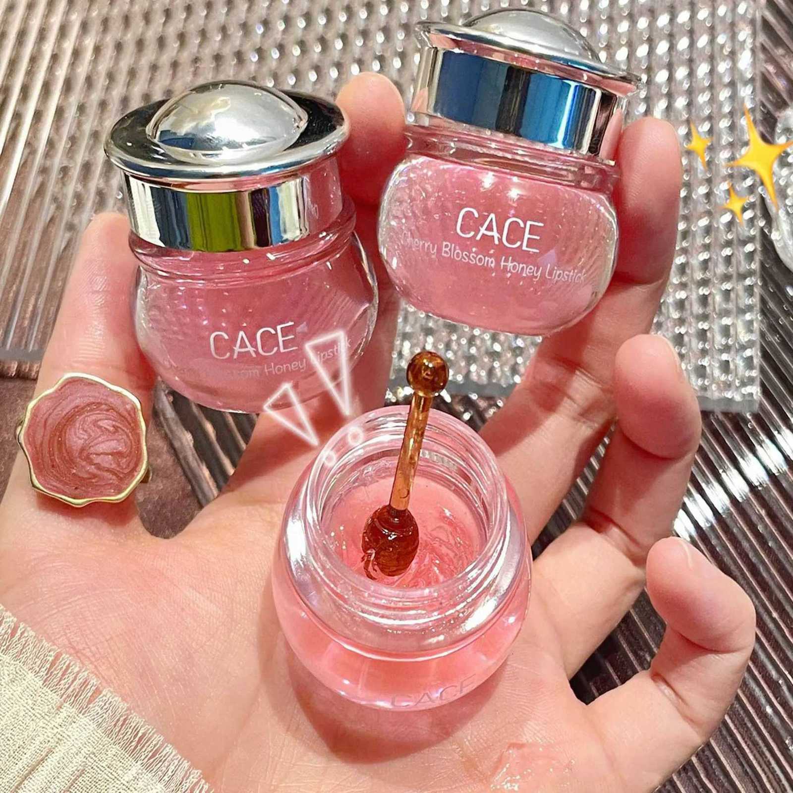 Lip Care Long Lasting Moisturizing Cherry Blossom Honey Lipstick Relieves Drying Fades Lip Line Water Plumping Lip Gloss MakeupT251222