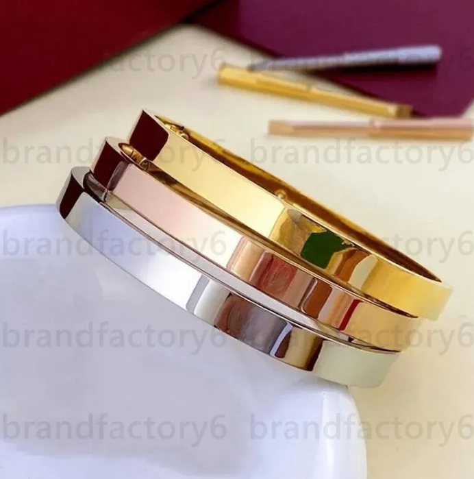 Designer Screw Bracelet Luxury Jewelry Bracelets Fashion Bangle 18K Gold Plated Titanium Steel Diamond for Women Men Nail Bracelets Silver Classic Jewelrys Gifts