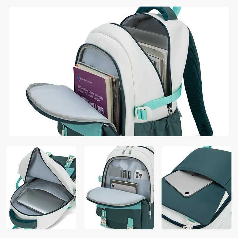 Junior High School Student Schoolbag Female 2024 New Large Capacity Strong and Durable High Value Backpack Cute BackpackM251222