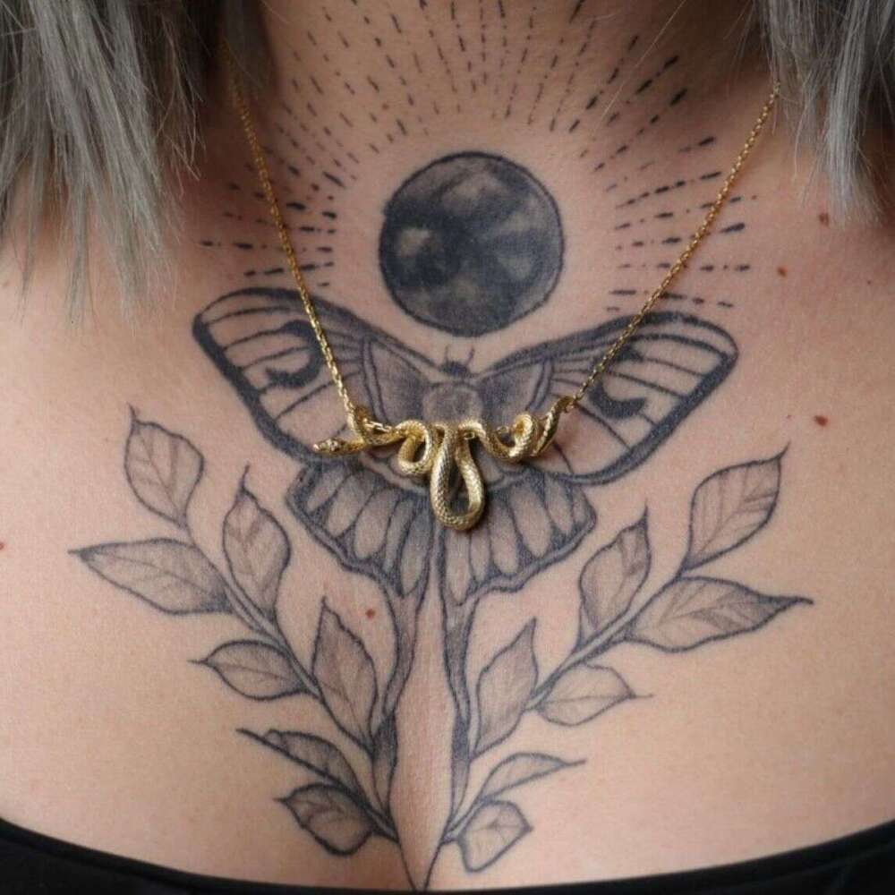 European And American Style Punk Hip-Hop Zodiac Snake Year Pendant Necklace Wrapped Choker