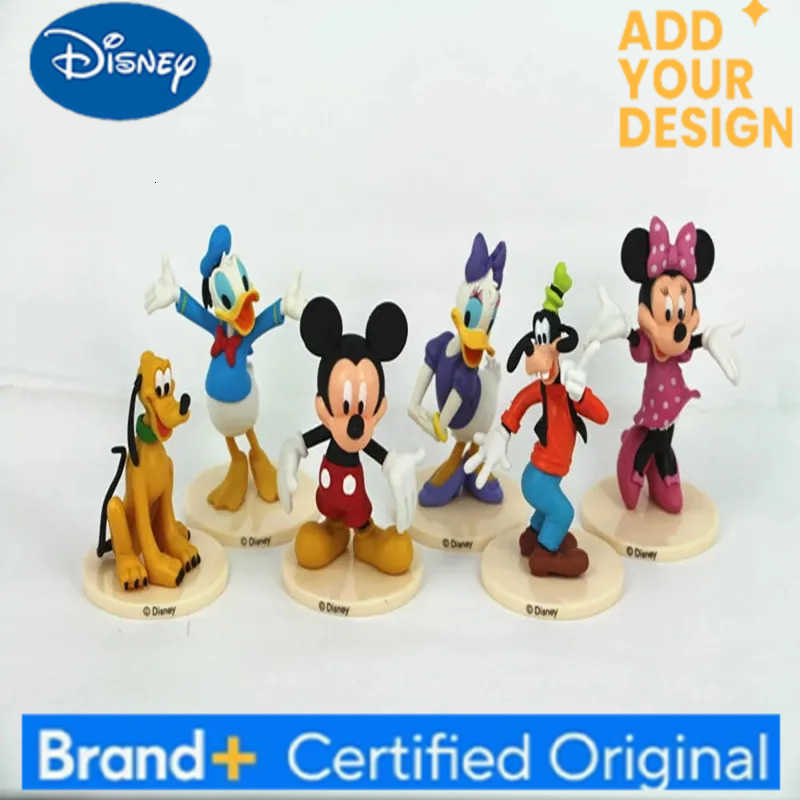 Disney 6 UNIDS/ set GK Mickey Mouse Minnie Goofy Regal Duck Donald Margarita cartoon character PVC model toy Christmas gift H251222