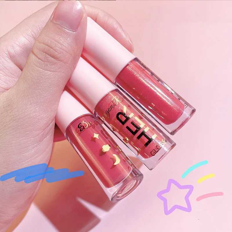 Water Light Lip Gloss Moisturizing Lipstick Jelly Mirror Lip Glaze Crystal Clear Hydrating Lip Plumping Gloss Korean MakeupT251222